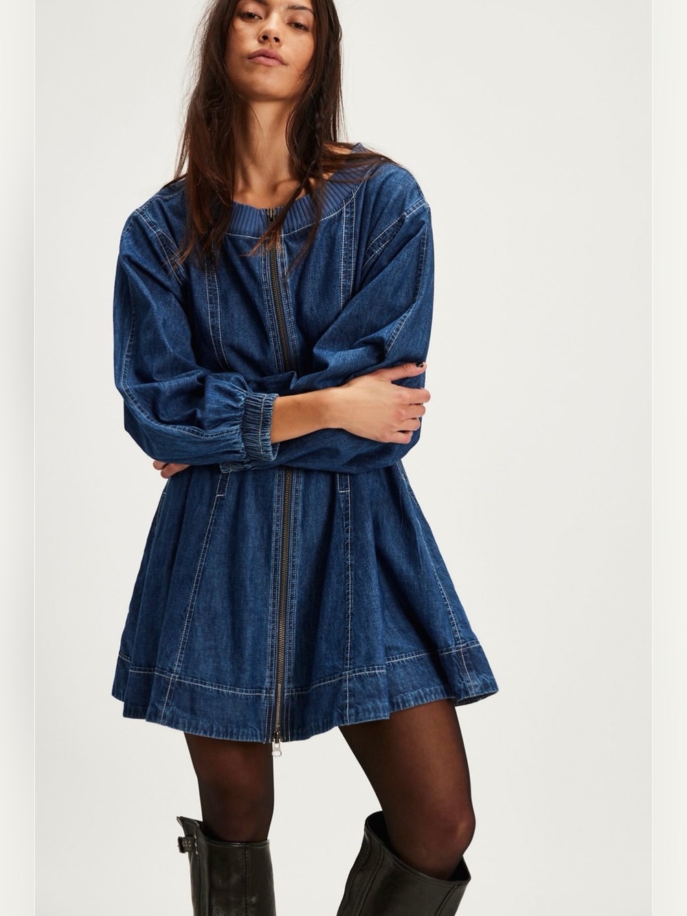 Free people we the free Indy Denim mini dress